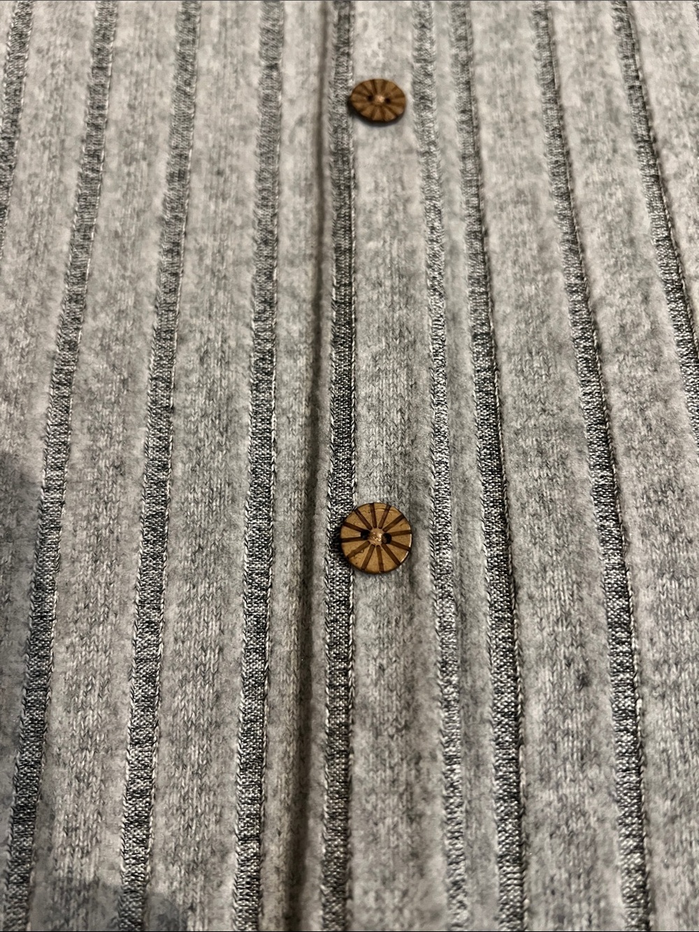 Grey Ribbed Long Sleeve Tee - Picture 3 of 3